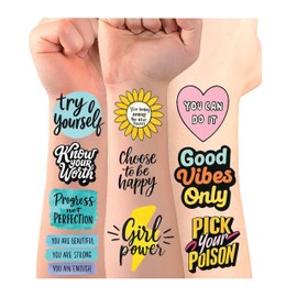 8Sheet - 110PCS Positive Temporary Tattoos for Kids – Cartoon Fake Tattoos Stickers for Birthday Party Favors, Gifts, DIY Decoration & Fun Activities – Waterproof & Skin-Safe