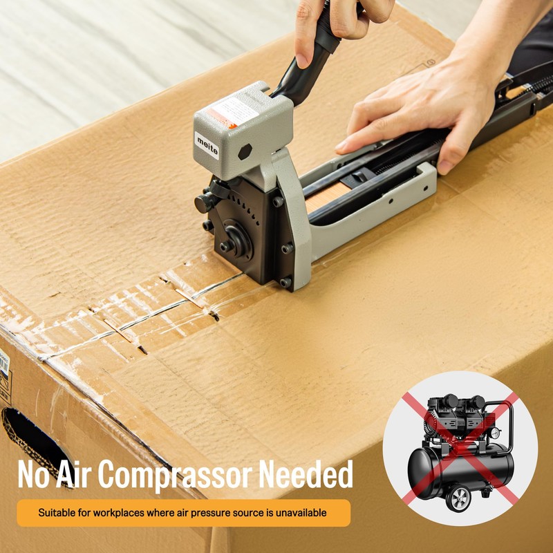 meite Box Stapler HB3518 Manual Carton Closer 16 Gauge Heavy