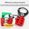 WUWEOT 8 Pack Lockout Tagout Hasp, Tamper-Proof Padlock Hasp, Stainless
