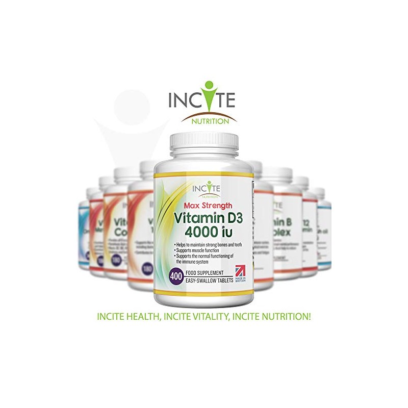 Vitamin D 4000iu - 400 Premium Vitamin D3 Easy-Swallow Micro