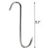 Tinsow 4 PCS 5.1 Inch Meat Hooks S-Hook Stainless Steel