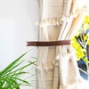 KEYAIIRA - Leather Curtain Tie Back - minimal curtain holdbacks,