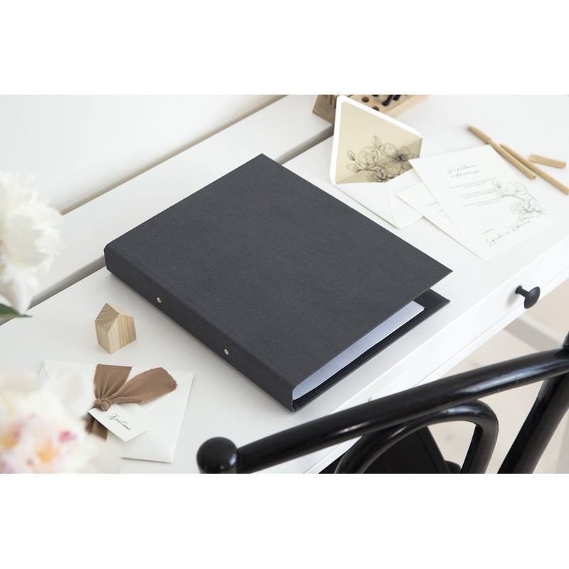 Bigso box of Sweden Black Linen Look Ring Binder