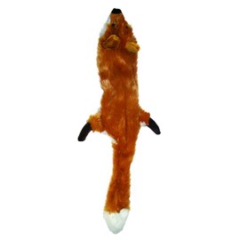 SPOT by Ethical Products Skinneeez - The Original Stuffless Stuffingless Dog Toys - Squeak Toys Tug Toy Small Dogs and Large Dogs Puppy Chew Toy Alternative Interactive Dog Toy - Fox - Small