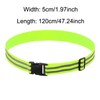 SquEqu 2 Pack Reflective Sash Elastic Stretchy Reflective Bands High