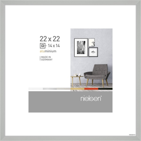 nielsen Aluminium Picture Frame Pixel, 22 x 22 cm, Matt