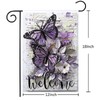 Welcome Garden Flag Spring,Summer Garden Flags for Outside 12x18 Double