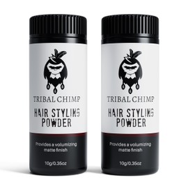 Tribal Chimp Tribal Chimp Hair Styling Powder, All-day Invisible Hold Hair Volumizer and Texture Powder for Men and Women, Styling Powder with Matte Finish- 2-Piece Set, 10g