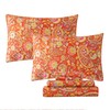 FADFAY Paisley Sheets Set Twin Bohemian Damask Paisley Bedding Luxurious