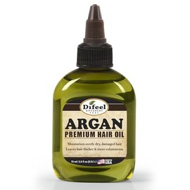 Difeel Aceite de cabello natural premium - Aceite de argán 2.5 onzas