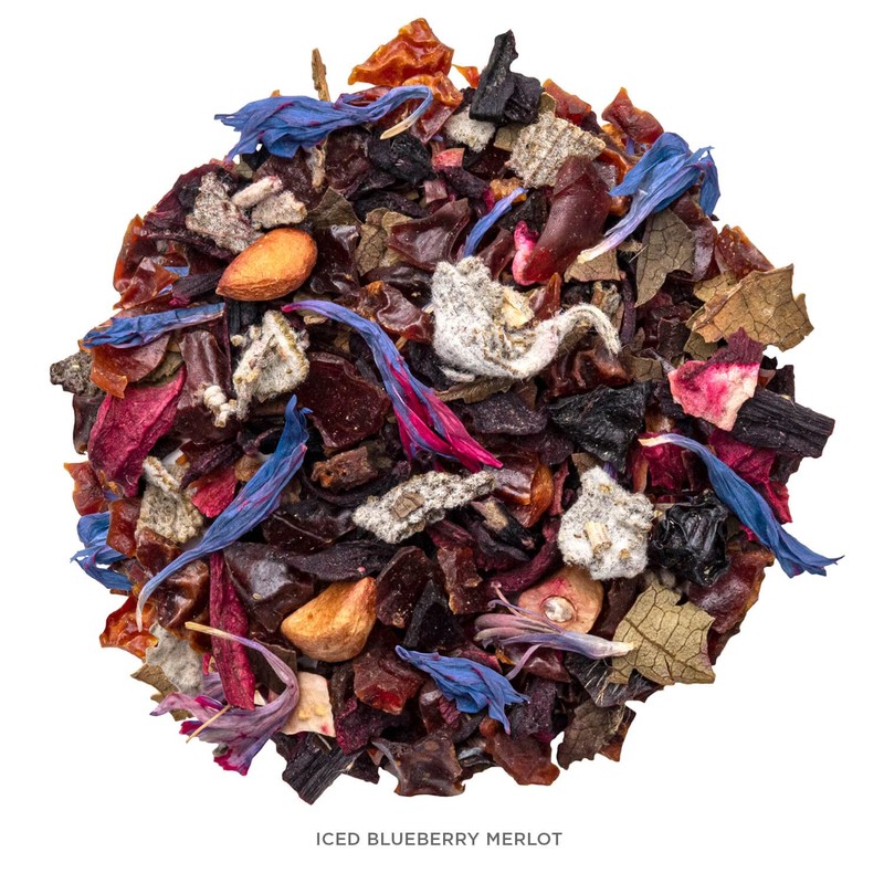 Tea Forte Tea Over Ice Blueberry Merlot Premium Organic Caffeine-Free