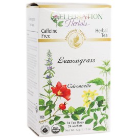 Celebration Herbals 24 Count Dried Lemon Grass Tea Bags Caffeine Free Refreshing Drink