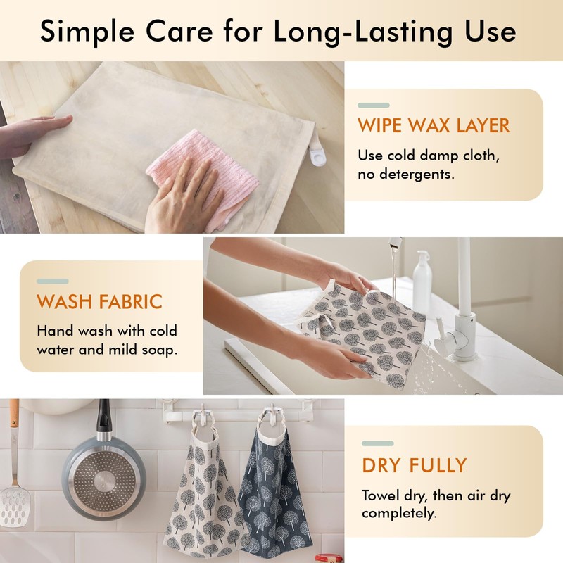 Sourdough Bread Bags & Proofing Bowl Covers, 2 Pack Reusable