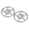 Unbranded Chrome 4-1/2" Speaker Trim Grill Cover For Harley Electra