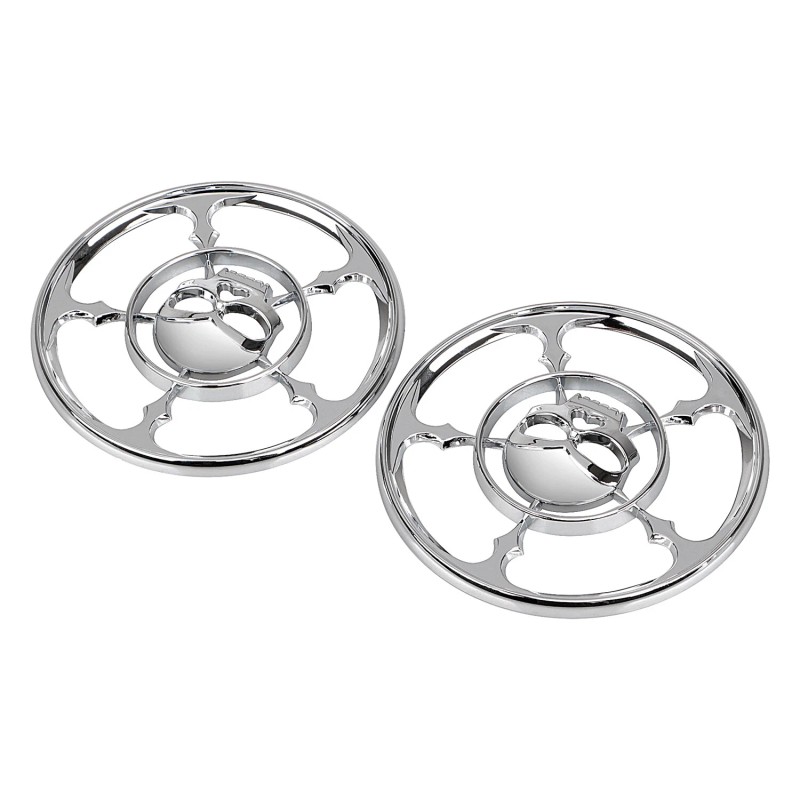 Unbranded Chrome 4-1/2" Speaker Trim Grill Cover For Harley Electra