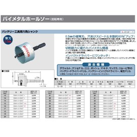 Bosch BMH-028BAT Bi-Metal Hole Saw (Hexagonal Shank) 1.1 inches (28 mm) Diameter