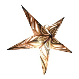 Paper Star Lantern Lampshade Paper Star Light Shades Large 60cm Star Hanging Decorations for Christmas Wedding Home Decoration Party Golden 001, 35x28x1