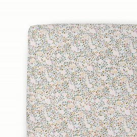 Little Unicorn Stretch Knit Crib Sheet | Super Soft | Sized for Standard Baby Crib & Toddler Mattress | Machine Washable | 52” x 28” x 6” | Cozy Bedding Sheet for Boys and Girls | Pressed Petals