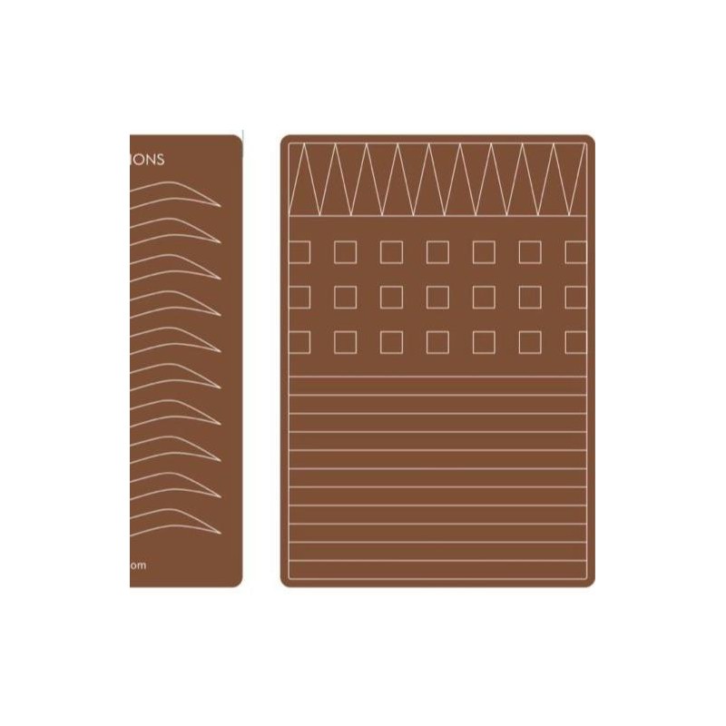 Savvy Creations - Practice Skin Eyebrows - Options: Outline