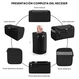 VIOPY 2PCS Neceser Hombre/Mujer Colgante Organizador Bolsa de Aseo de Viaje | Cosmetiquera de Viaje Baño Dopp Higiene Kit con Gancho para Accesorios p