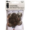 8 Jeans Buttons, Antique Copper, 20 mm, Jeans Buttons, Metal