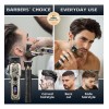Kit 2 Cortapelos Led Usb-c Para Cabello Y Barba Negro