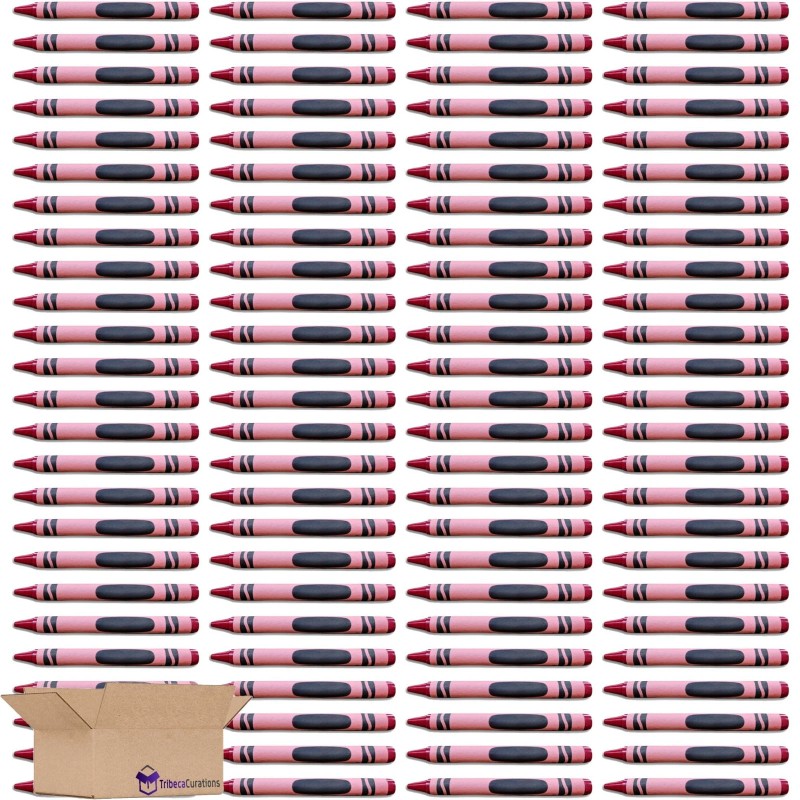 Tribeca Curations Red Crayon Bulk Value Pack | d 100