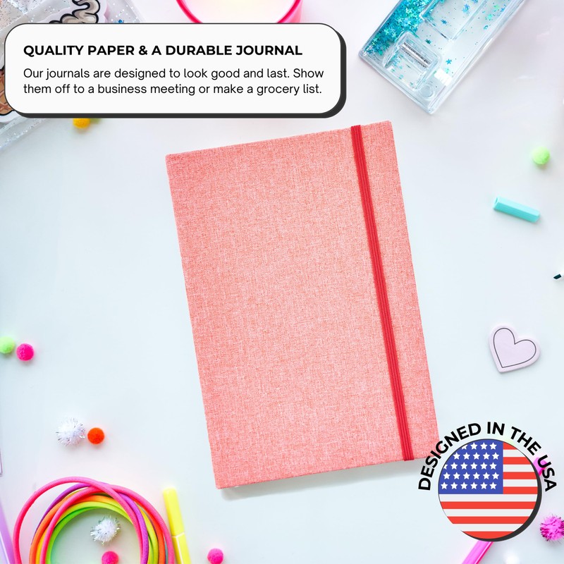 Moderne Cloth Paper Journal Salmon