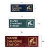 Signs ByLITA Basic Diaper Changing Station Sign (Yellow/Black) - Small
