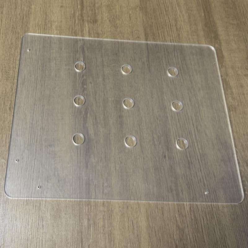 Colini 16 * 12''Transparent Acrylic Dog Hole Router Template Jig