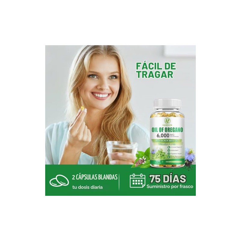 Aceite de Or?gano con Aceite de Semilla Negra Aceite Capilar