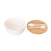 GEHE Bamboo Salad Bowl with Servers Set - Large 9.8