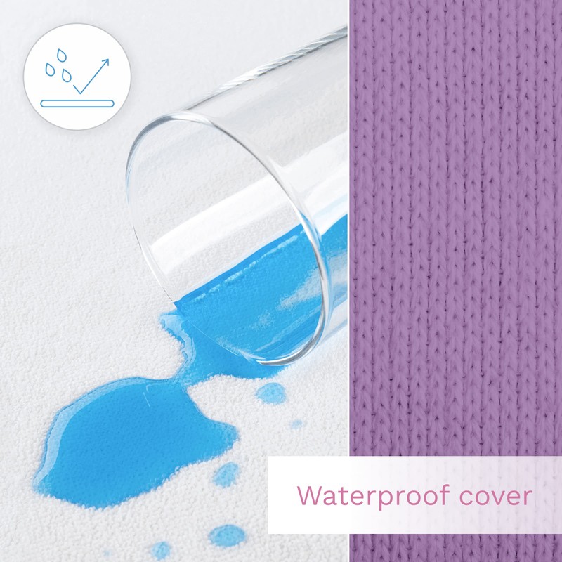 2 Cotton Jersey Fitted Sheets with 1 Waterproof Mattress Protector
