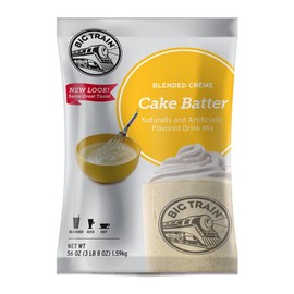 Big Train Blended Creme Mix, Cake Batter, 3.5 Pound