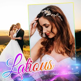 Latious Gold Leaves Wedding Hair Vine Ginkgo Leaf Bridal Hair Piece Accessories for Women (Gold)