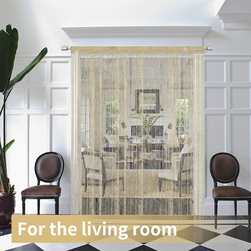 SULIVES String Door Fly Screen Curtain - Elegant Divider Tassel