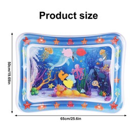 NQEUEPN Cat Sensory Water Play Mat, Fun Pet Water Play Kitty Playmat Water Cool Comfort Cat Play Pad Toy for Pet Dog Cat Water Play Alone