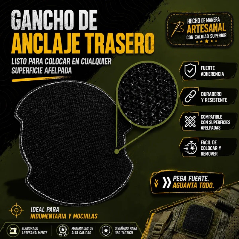 Parche Táctico Militar Insignia Moral Santa Muerte Pvc