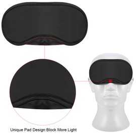 20 Pack Blindfold Eye Mask for Sleep Game Travel with Nose Pad (Black)