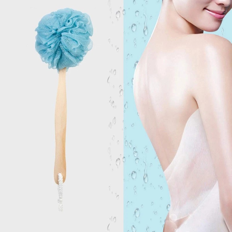 Arswin Loofah Back Scrubber for Shower,Wooden Handle Bath Sponge Lufa