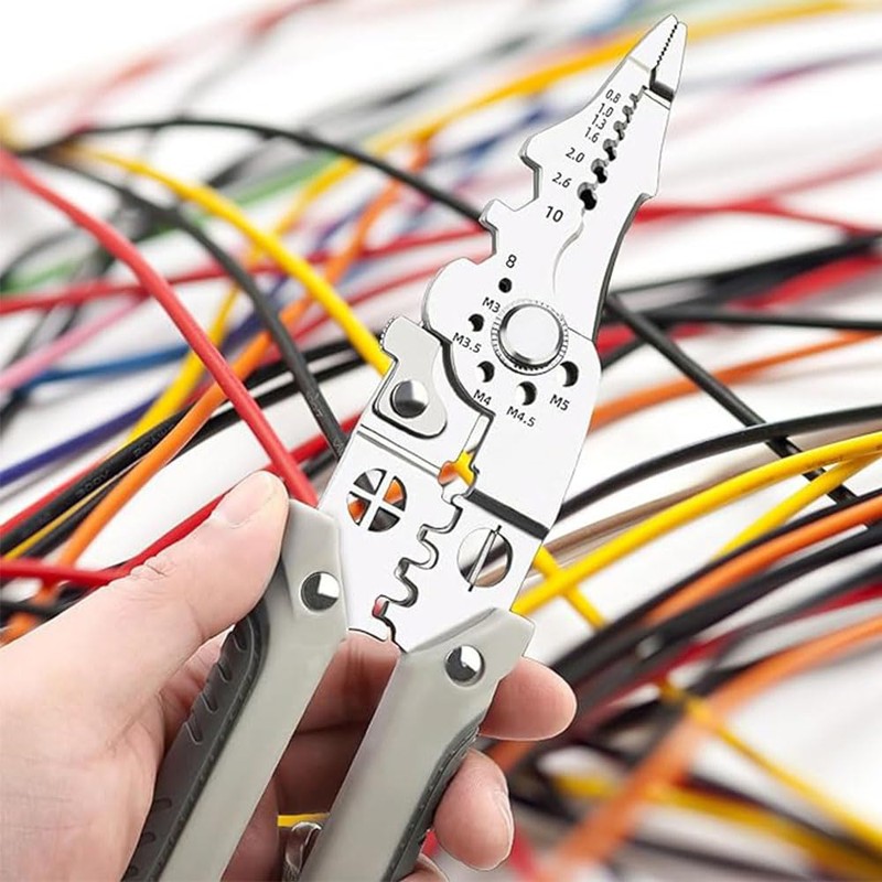 1 pcs Multifunctional Wire Stripper Crimper Cable Cutter Pliers,Wire Strippers
