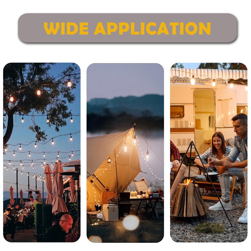 Jslinter 25Pack 2W S14 LED String Light Bulbs Replacement, 120LM,