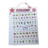 COLORF +1200 Stickers Para Uñas Calcomanías 12 Pzas Pegatinas