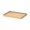 MUJI 12047285 Overlapping Bamboo Rectangular Box, Storage Supplies, Lid, Half,