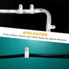 GOOACC 1/2 Inch Rope Light P-Style Mounting Clips with Pan