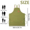 LaresDay Garden apron made of canvas, women's apron, adjustable work
