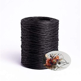 656 Feet Floral Bind Wire Wrap Twine,Rustic Vine Wrapping Wire,Flexible Floral Bind Wire for Wedding Flower Wreaths,Artificial Flower Making,Garland,Floral Flower Arrangements (Black)