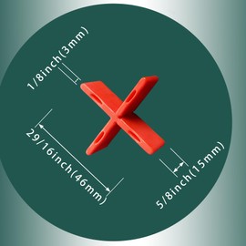 15x3.0mm Plastic Paver Spacers (50 Pack) – Durable Tile & Brick Joint Spacers for Uniform Landscaping, Patio, and Driveway Projects (Red)