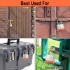 Locilot 12pcs Solid Keyed Alike Padlock with 24 Same Keys