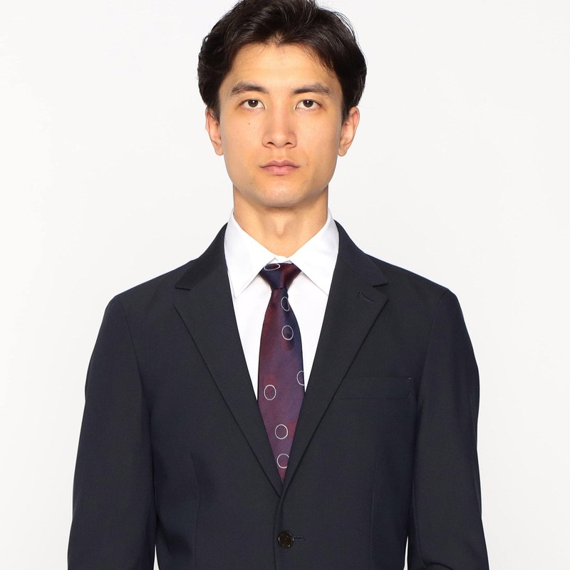 Com Size 47-06NC02-203 100% Silk Circle Dot Necktie, red